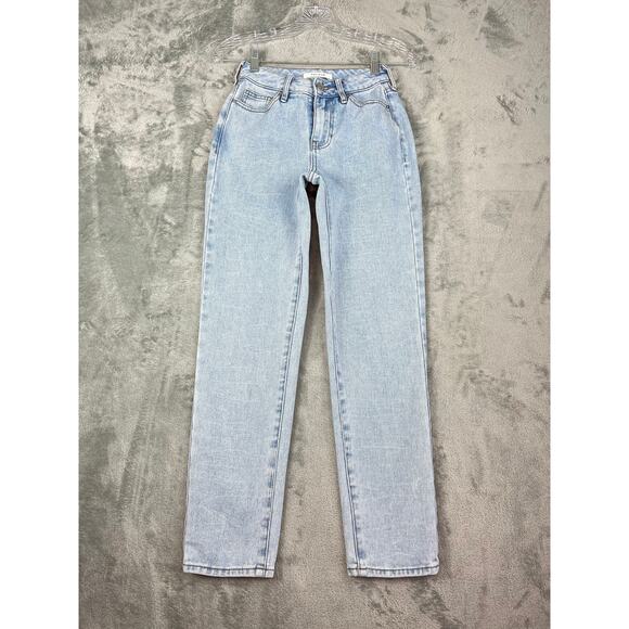 Pacsun Mom Jeans 22 High Waisted High Rise Light Wash Denim Grunge 90s - Picture 1 of 14